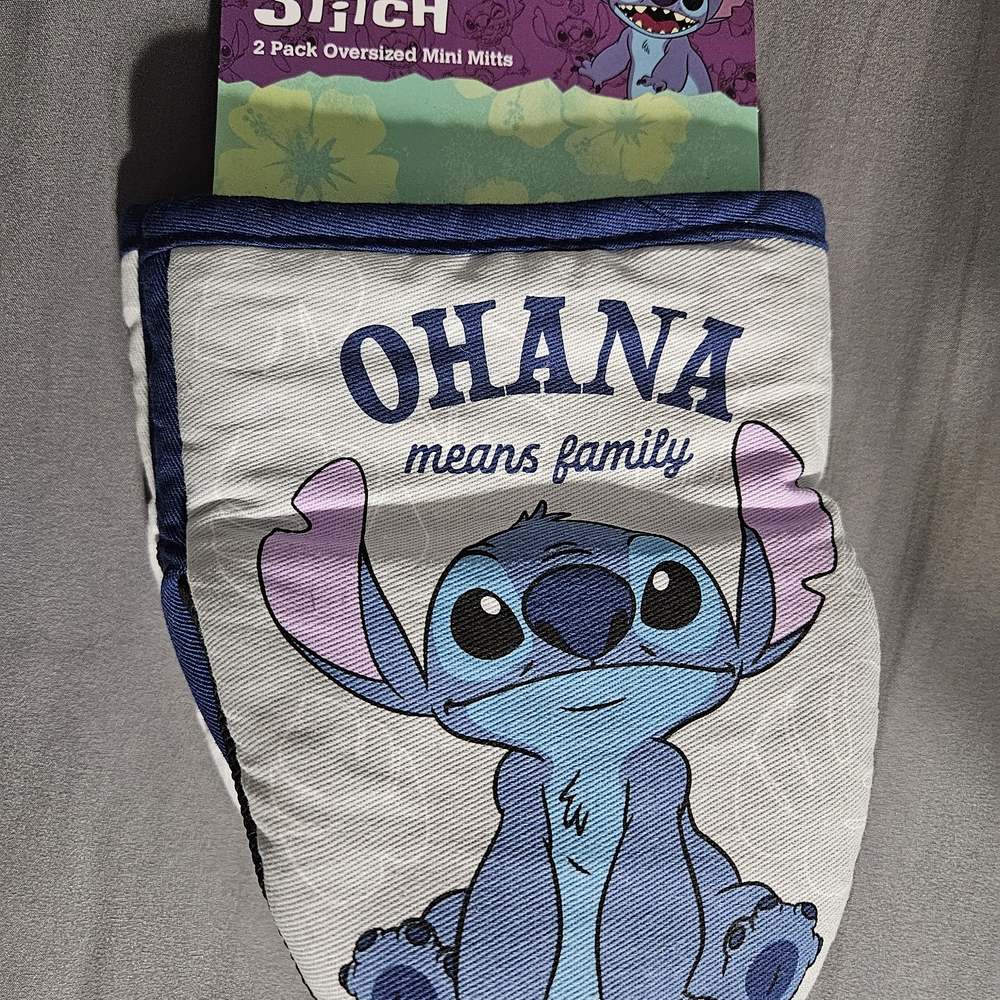 Disney Stitch Blue and Purple Mini Mitts